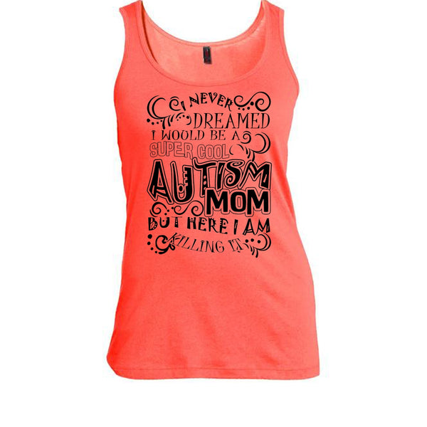 Cool Autism Mom T Shirt, Gift For Autism Mom Tank Top