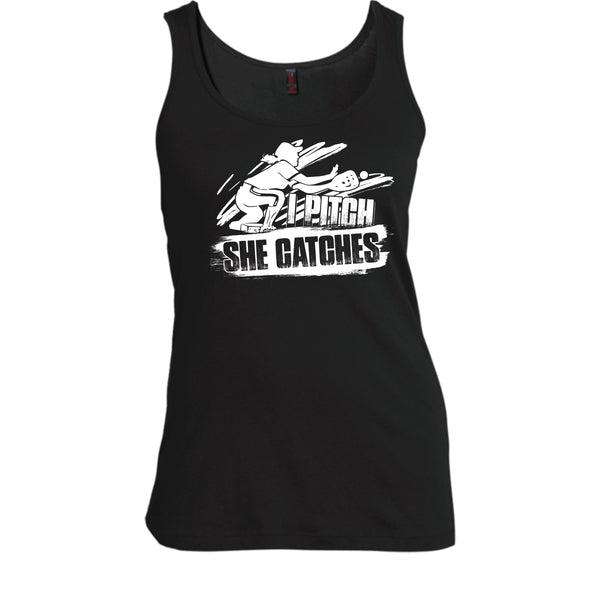 I Pitch She Catches T Shirt, I'm A Baseball Player Tank Top