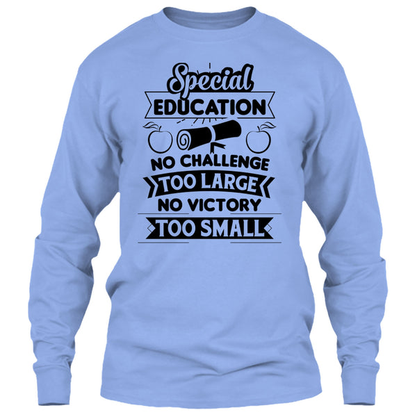Special Education No Challenge Too Large T Shirt, Teacher's Day T Shirt T Shirt
