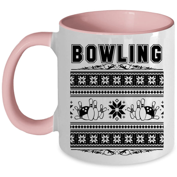 Make An Ugly Christmas Coffee Mug, Bowling Accent Mug