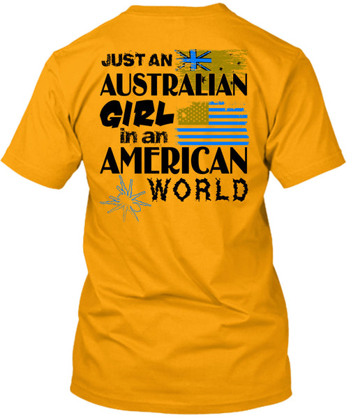 Just An Australian Girl In An American World T Shirt, Wait For Halloween T Shirt