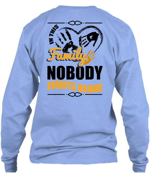 In This Family Nobody Fights Alone T Shirt, I Love Mom T Shirt