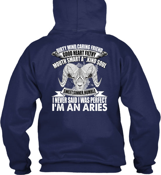 I'm An Aries T Shirt, Dirty Mind Caring Friend T Shirt