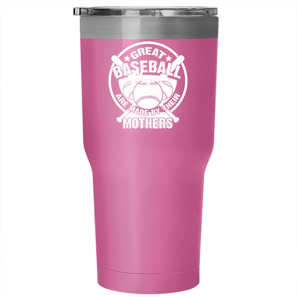 Great Baseball Players Tumbler 30 oz Stainless Steel, Cool Baseball Mom Travel Mug
