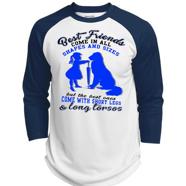 Best Friends Come In All Shapes T Shirt, I Love My Dog T Shirt, Awesome T-Shirts  (Polyester Game Baseball Jersey)