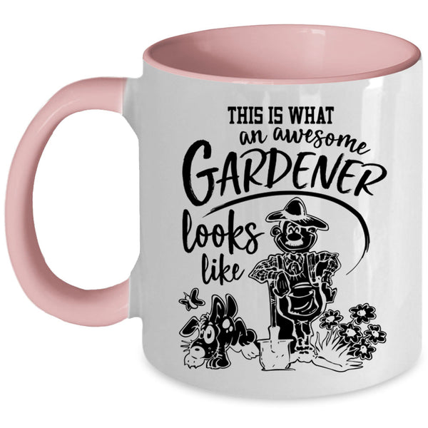 Cute Gardener Coffee Mug, This Is An Awesome Gardener Accent Mug