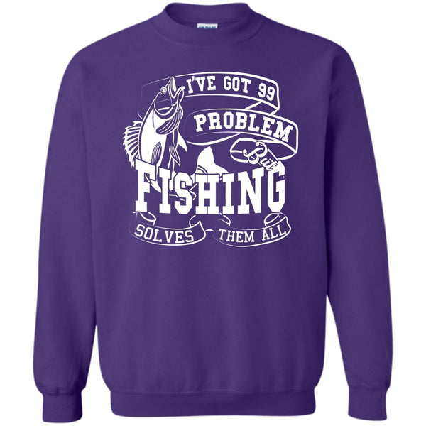 But Fishing Solves Them All T Shirt, Coolest Fishing Lover Sweatshirt