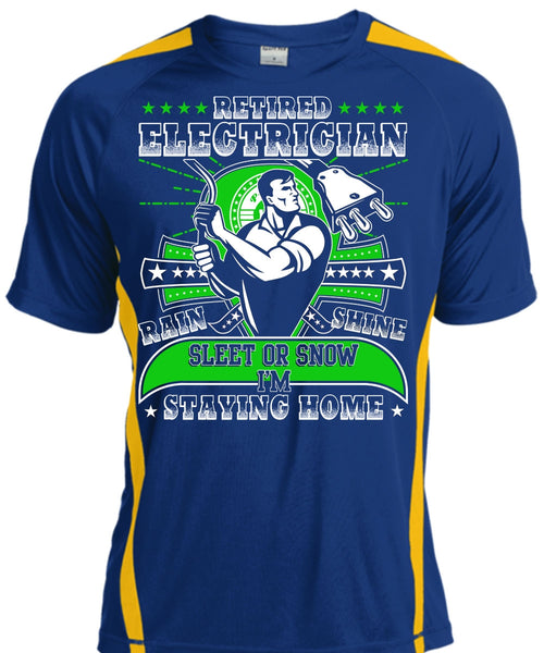 Retired Electrician T Shirt, I'm Staying Home T Shirt, Cool Shirt