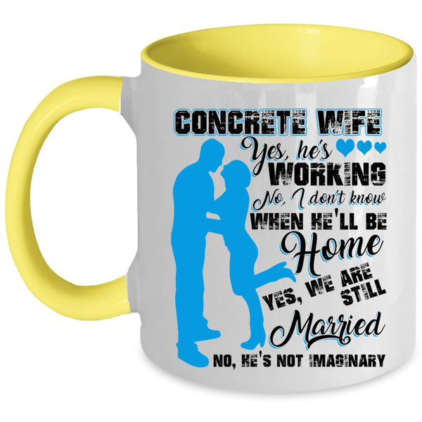 Cool Gift For Concrete Wife Coffee Mug, Concrete Wife Accent Mug