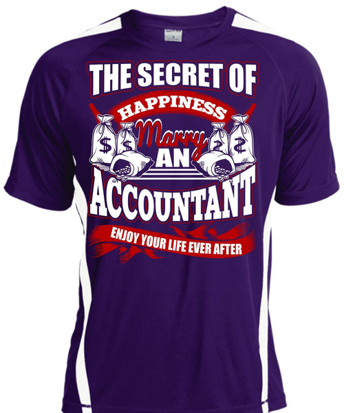 Happiness Marry An Accountant T Shirt, Being An Accountant T Shirt, Cool Shirt