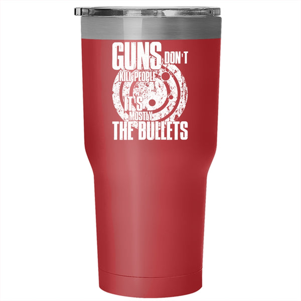 Cool Gunaholic Tumbler 30 oz Stainless Steel, Funny Gift For Gun Owner Travel Mug