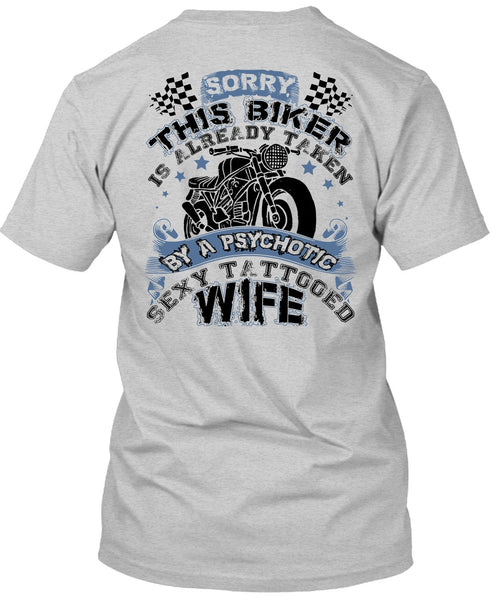 Tattooed Wife T Shirt, I Love Biker T Shirt