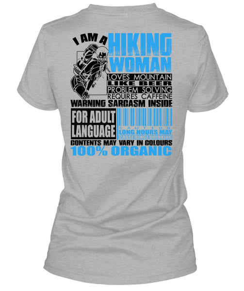 I Am A Hiking Woman T Shirt, I Love Hiking T Shirt