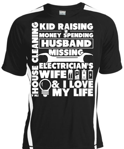 A black t-shirt with the shopify logo
