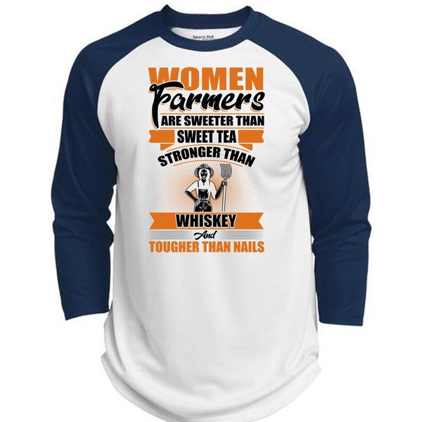 Women Farmers Are Sweeter T Shirt, I Love Farming T Shirt, Awesome T-Shirts  (Polyester Game Baseball Jersey)