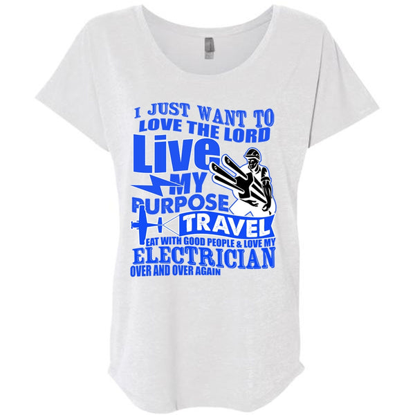 Love My Electrician T Shirt, My Purpose Travel T Shirt, Awesome T-Shirts