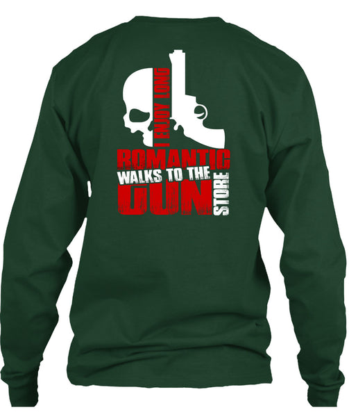 Walks To The Gun Store T Shirt, I Love Gun T Shirt