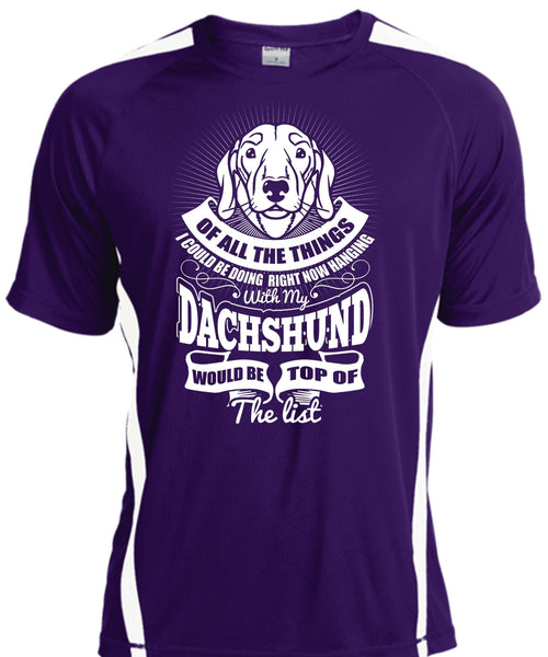 Hanging With My Dachshund T Shirt, My Pets T Shirt, Cool Shirt