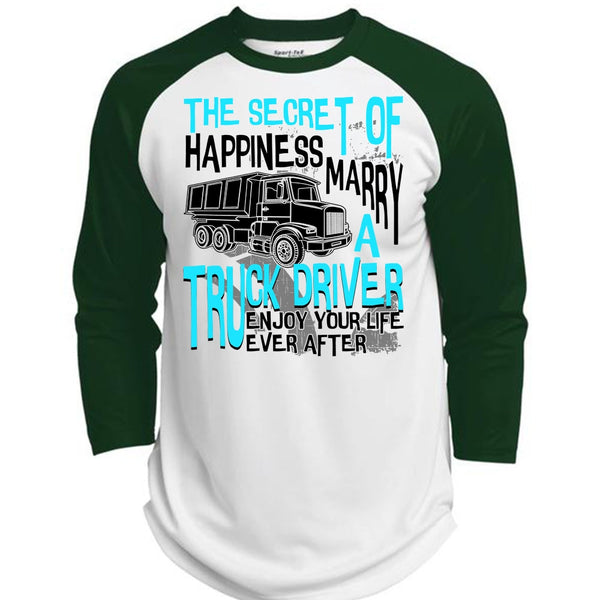 Marry A Truck Driver T Shirt, I Love Trucking T Shirt, Awesome T-Shirts  (Polyester Game Baseball Jersey)