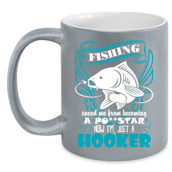 Fishing Coffee Mug, Cute Gift For Fisher Coffee Cup