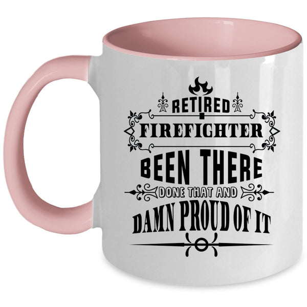Awesome Firefighters Coffee Mug, Retired Firefighter Accent Mug
