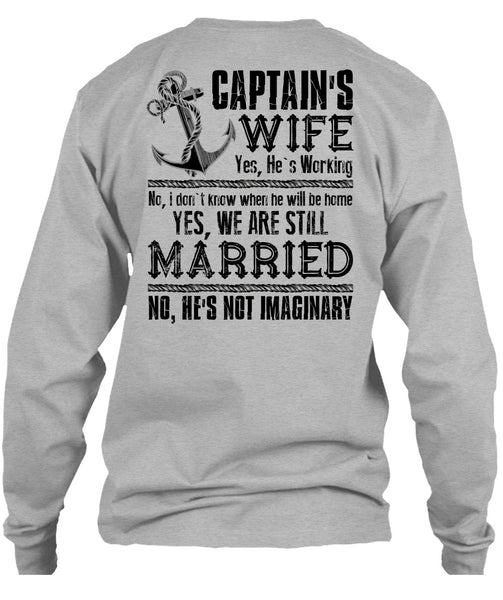 Captain's Wife T Shirt, I Love Husband T Shirt