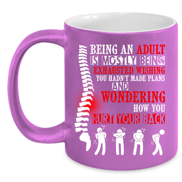 Being An Adult Is Mostly Coffee Mug, Cool Grandpas Coffee Cup