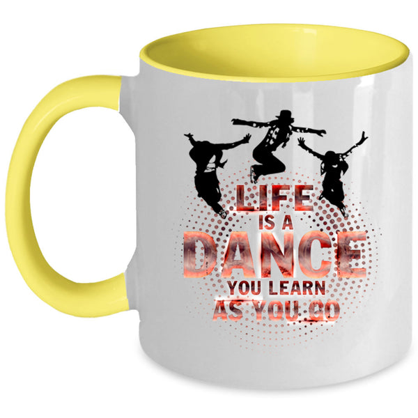 Cute Dancer Coffee Mug, Life Is A Dance Accent Mug