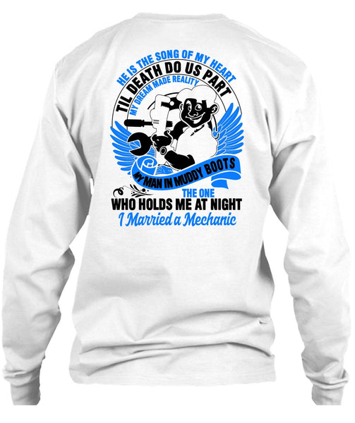 I Married A Mechanic T Shirt, I Love Mechanic T Shirt
