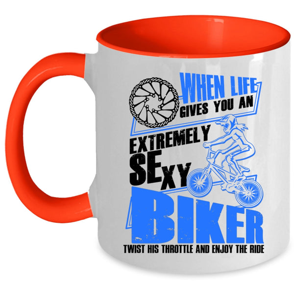 Awesome Mom Coffee Mug, Single Mom Has A Heart Of Gold Accent Mug