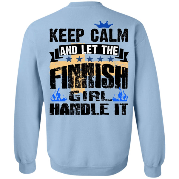 I Love Finnish T Shirt, Let The Finnish Girl Handle It Sweatshirt