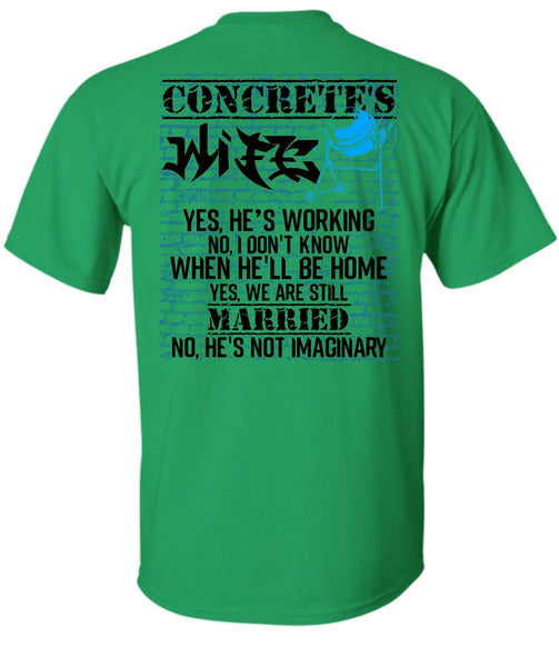 Concrete's Wife T Shirt, I Love My Wife T Shirt