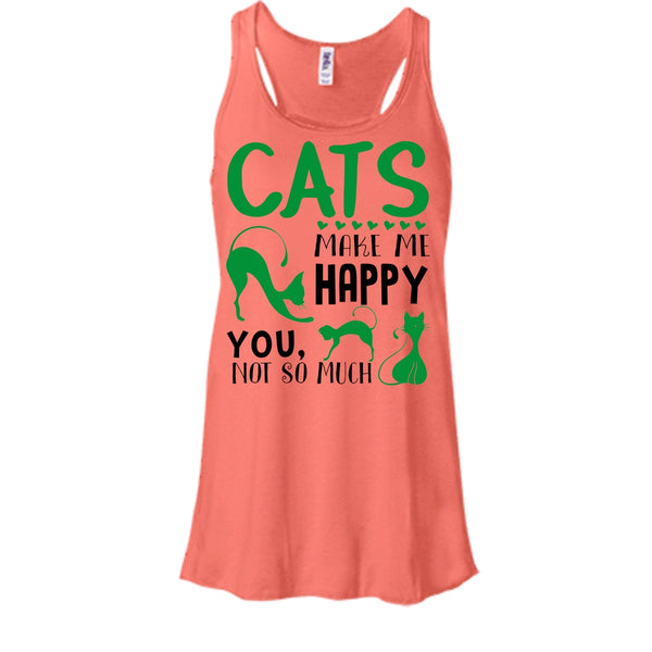 Cats Make Me Happy Shirt, You Not So Much Shirt, Cute Cat Shirt