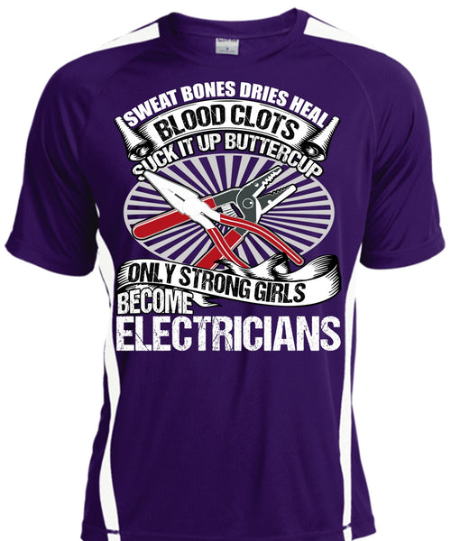 Only Strong Girls Become Electricians T Shirt, Being An Electrician T Shirt, Cool Shirt