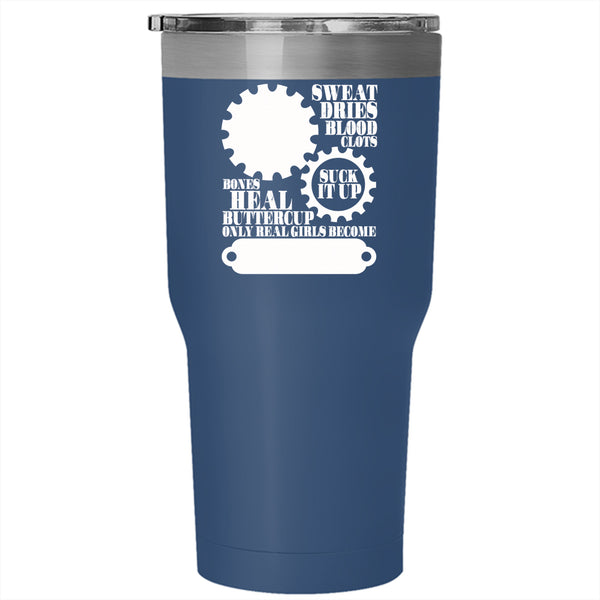Only Real Girls Become Welders Tumbler 30 oz Stainless Steel, Beautiful Girls Travel Mug