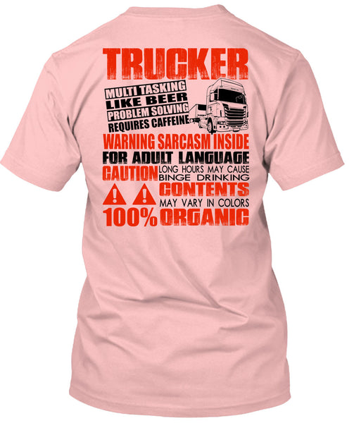 Trucker Multitasking Like Beer T Shirt, Adult Language T Shirt