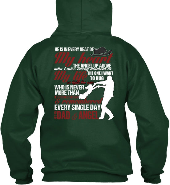 He Is My Dad And Angel T Shirt, My Heart T Shirt
