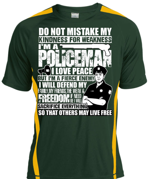 I'm A Policeman T Shirt, I Love Peace T Shirt, Cool Shirt