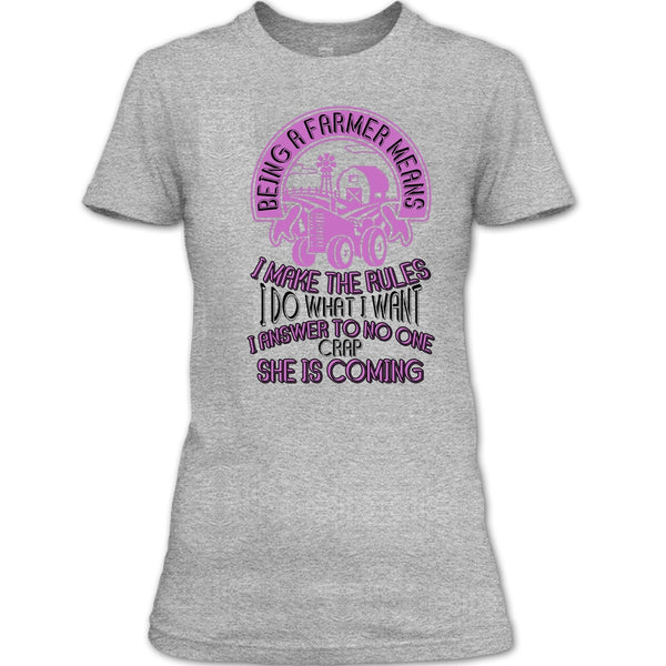 Being A Farmer T Shirt, Gift For Farmer T Shirt