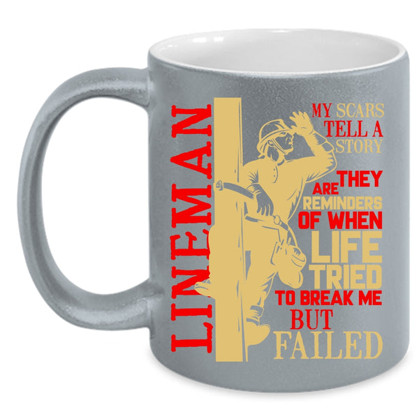 Lineman Coffee Mug, Awesome Gift For Lineman Coffee Cup