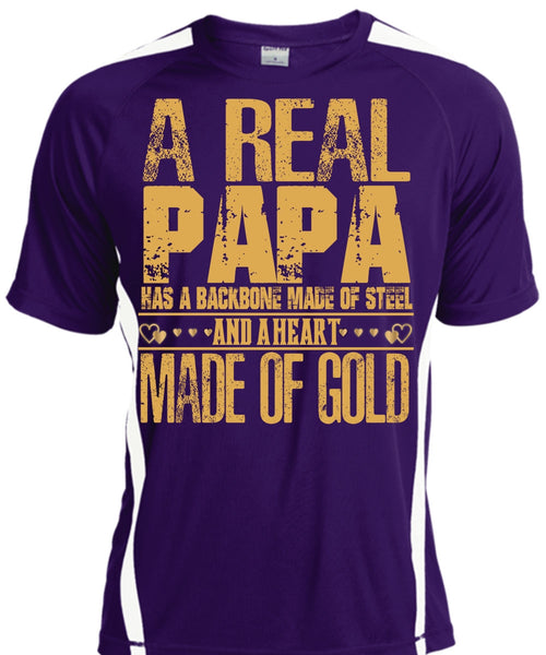 A Real Papa T Shirt, Backbone Made Of Steel T Shirt, Cool Shirt