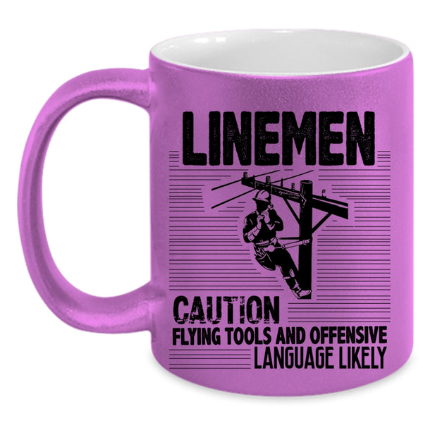 Awesome Gift For Lineman Coffee Mug, Linemen Accent Mug