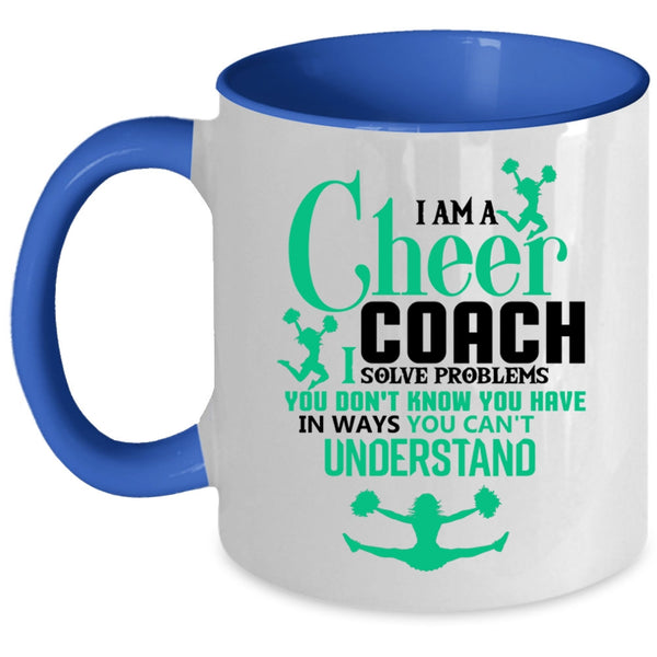 Awesome Cheer Coach Coffee Mug, I Am A Cheer Coach Accent Mug