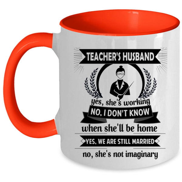 Teacher's Husband Mug, Gift For Wedding Cup