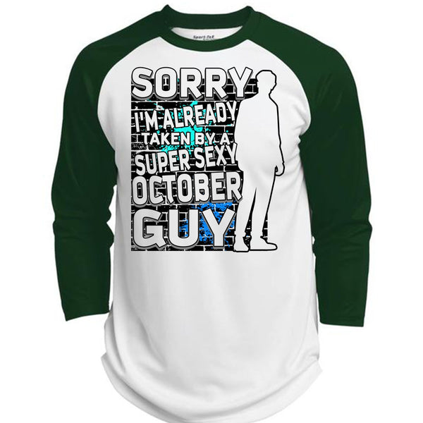 I'm Already Taken By A October Guy T Shirt, I Love Man T Shirt, Awesome T-Shirts  (Polyester Game Baseball Jersey)