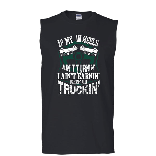 A black t-shirt with the shopify logo