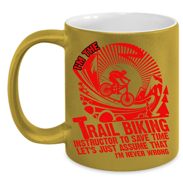 I'm The Trail Biking Instructor Coffee Mug, Awesome Instructor Coffee Cup