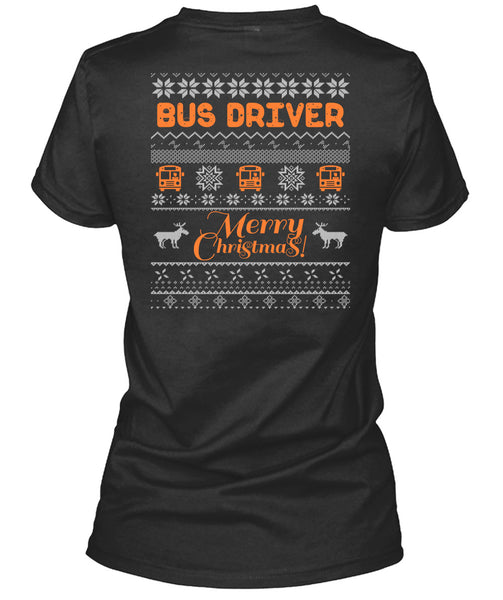 Bus Driver Merry Christmas T Shirt, Being A Driver T Shirt