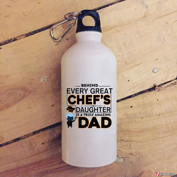 Great Chef's Daughter 20 oz Stainless Steel Bottle,Truly Amazing Dad Outdoor Sports Water Bottle