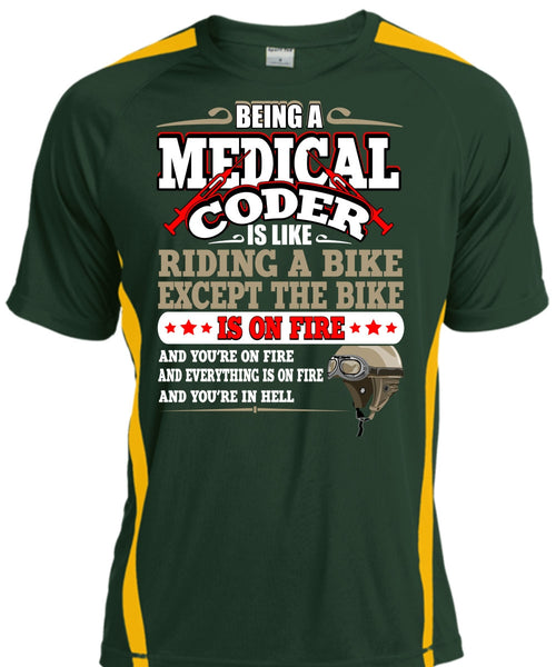 Being A Medical Coder T Shirt, Like Riding A Bike T Shirt, Cool Shirt
